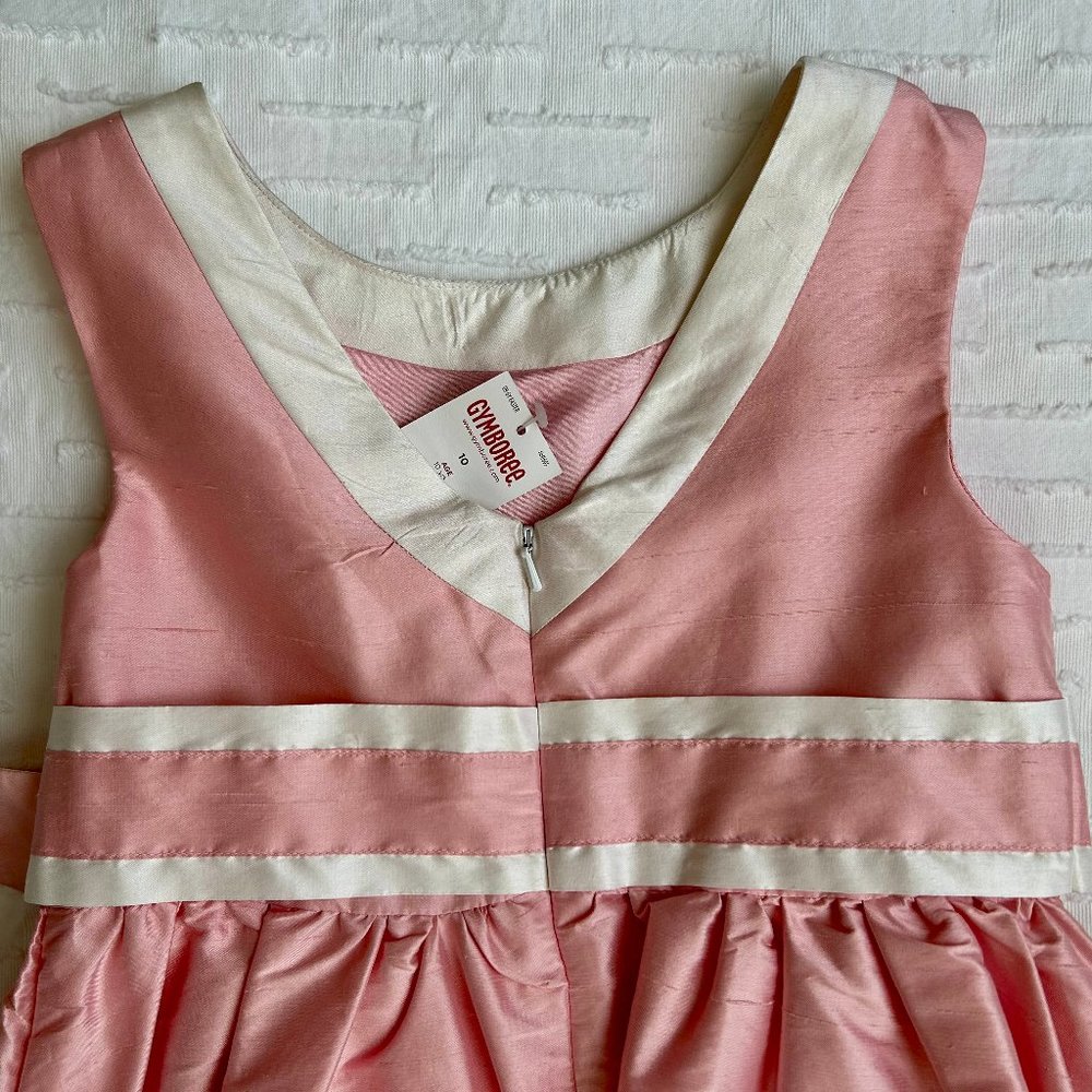 Gymboree Girls Special Occasion Dress-Pink/White-Size 10 - Picture 4 of 9